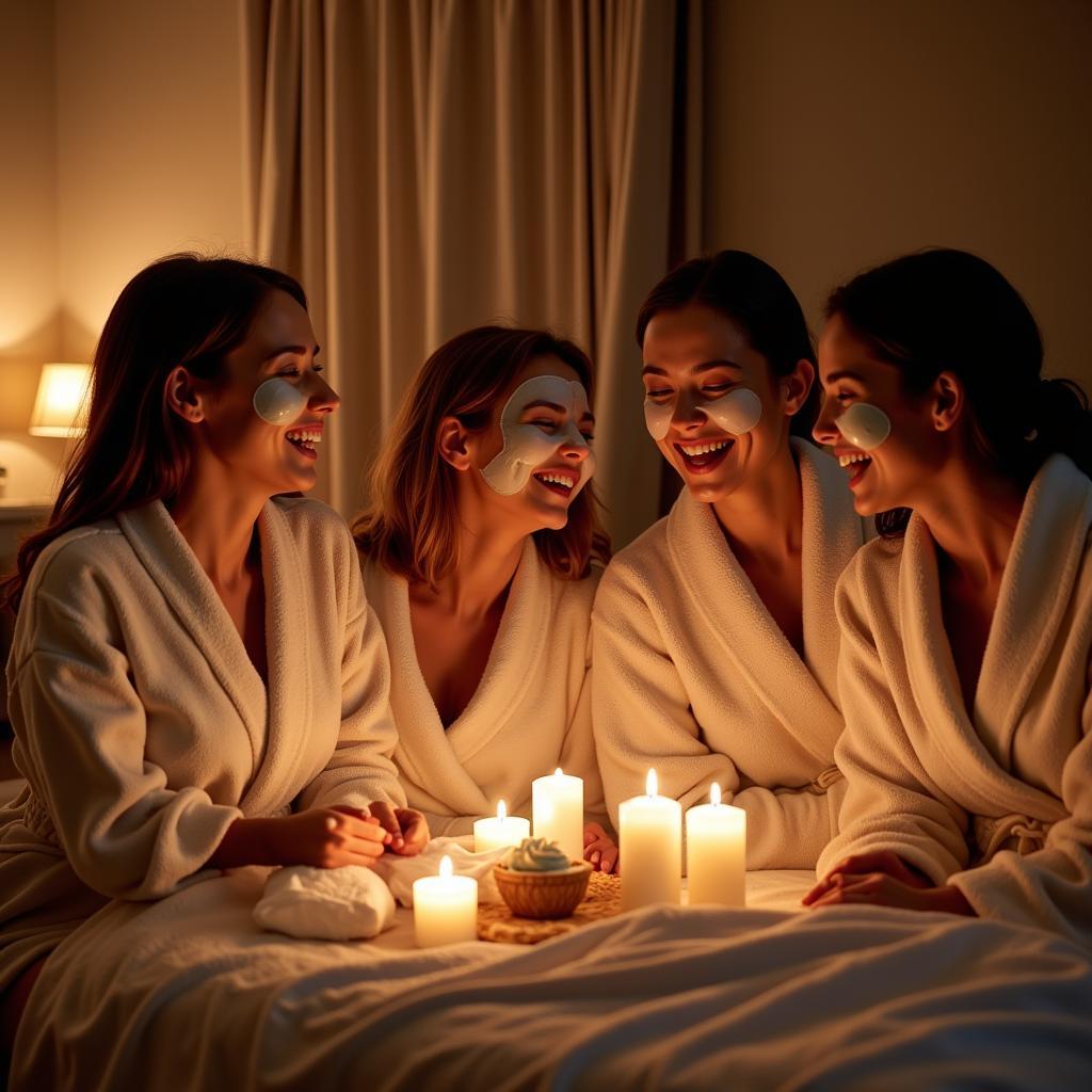 Spa Party Relaxation Atmosphere