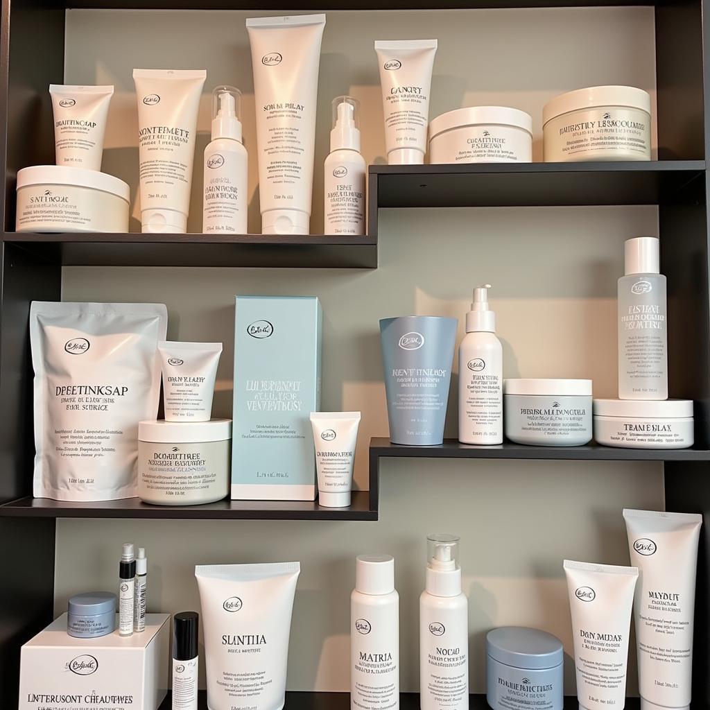 High-End Spa Products Display