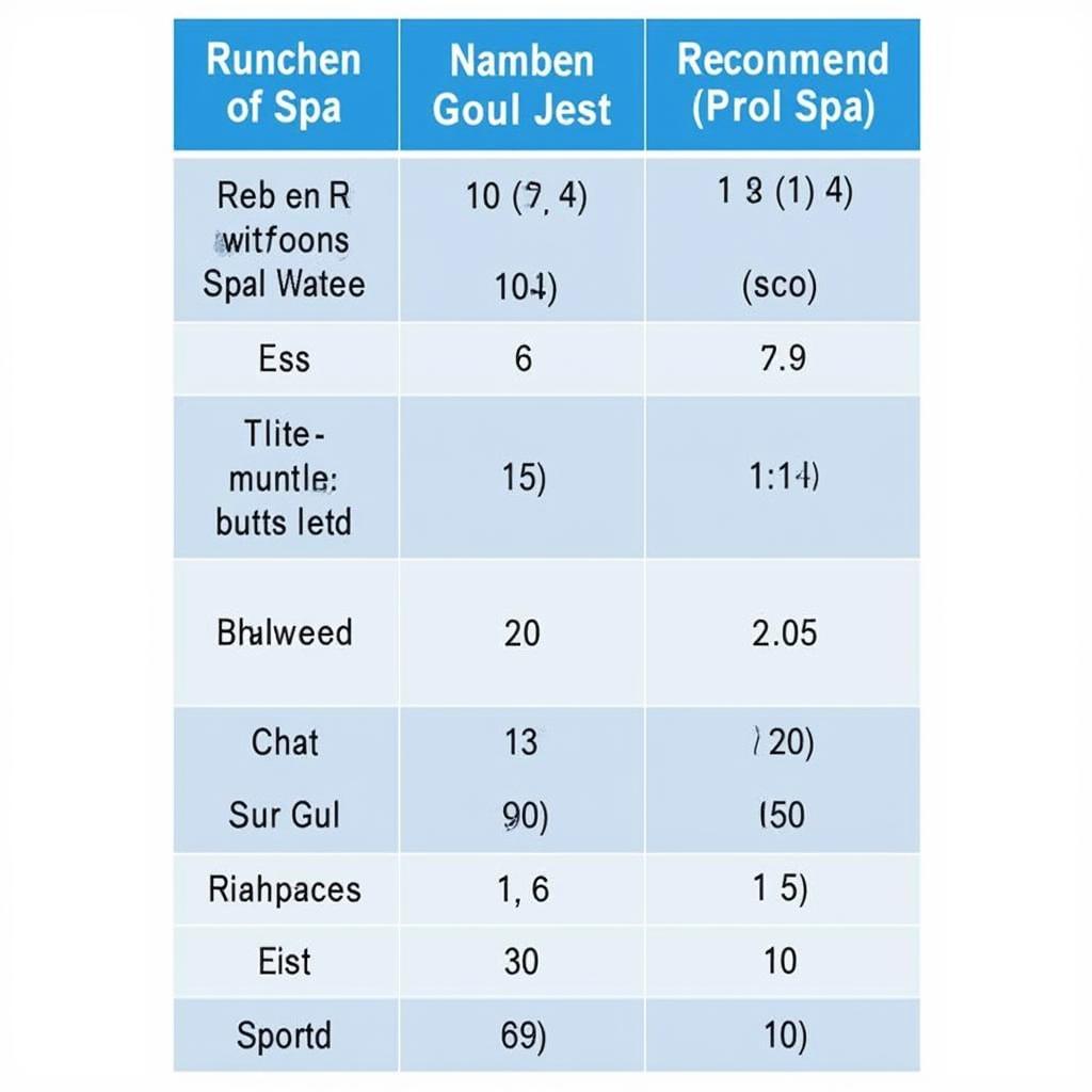 Spa Pump Horsepower Chart