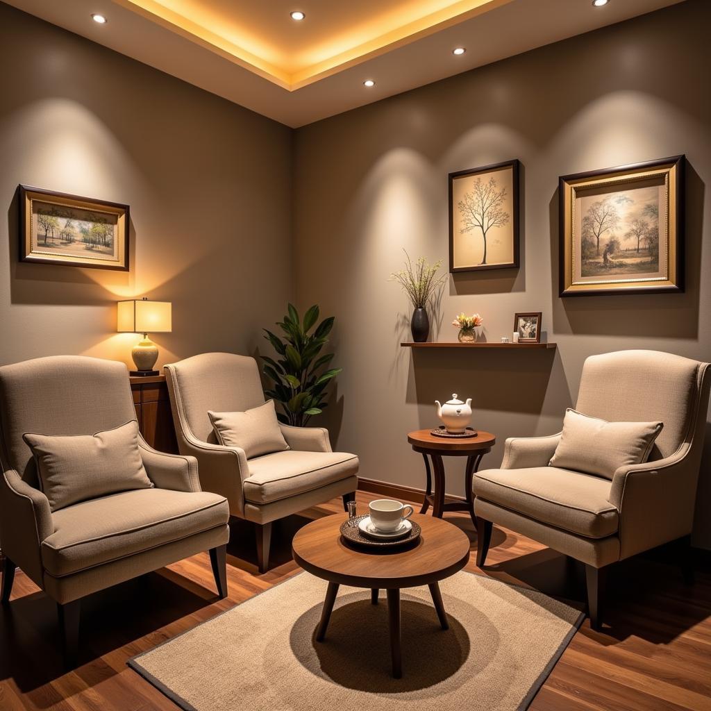 Relaxing Lounge Area at the Spa on Residency Road