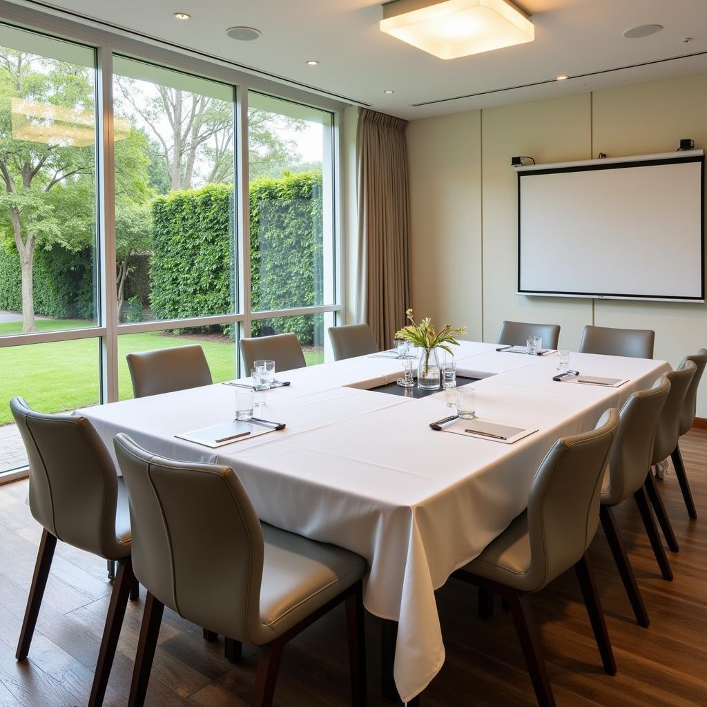 Modern meeting room in a spa resort commercial setting