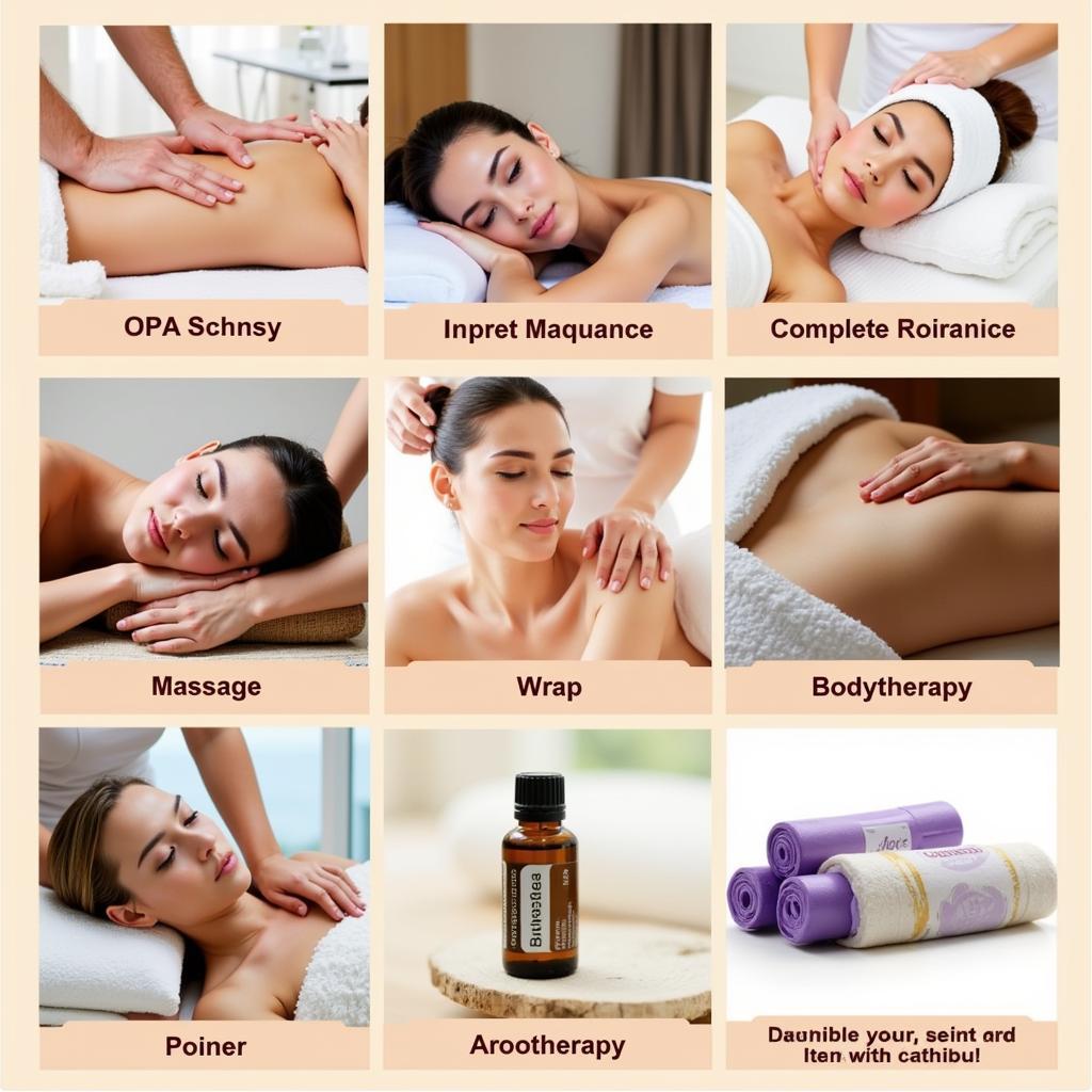 Variety of spa services for holistic wellness