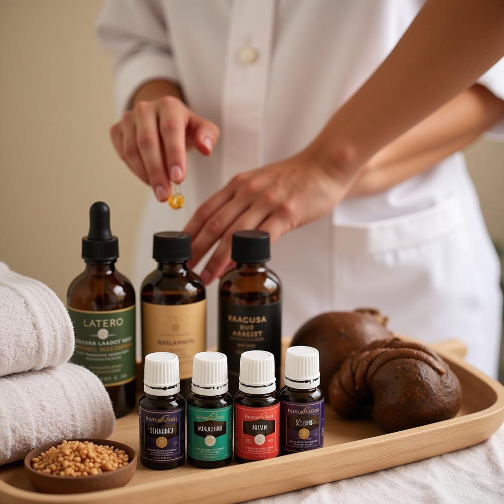 Spa Treatment with Essential Oils