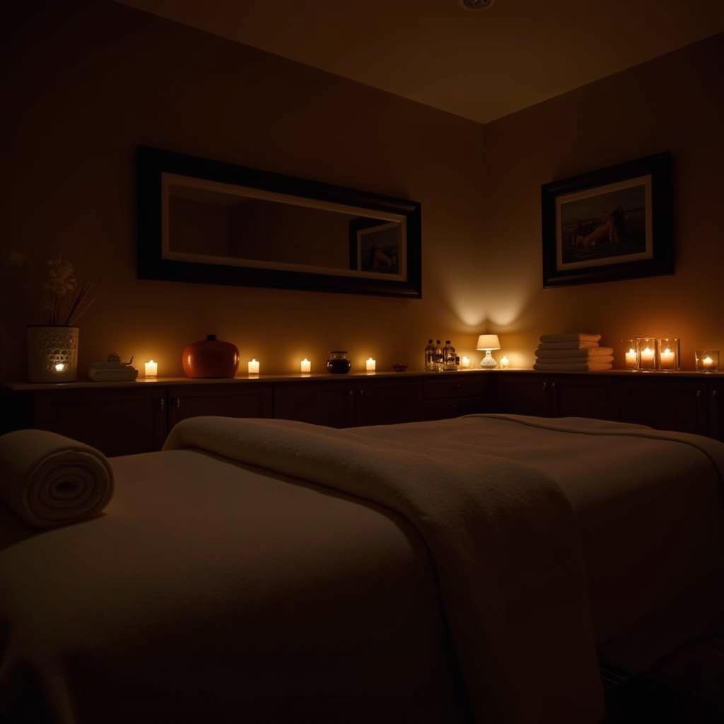 Relaxing Spa Treatment Room