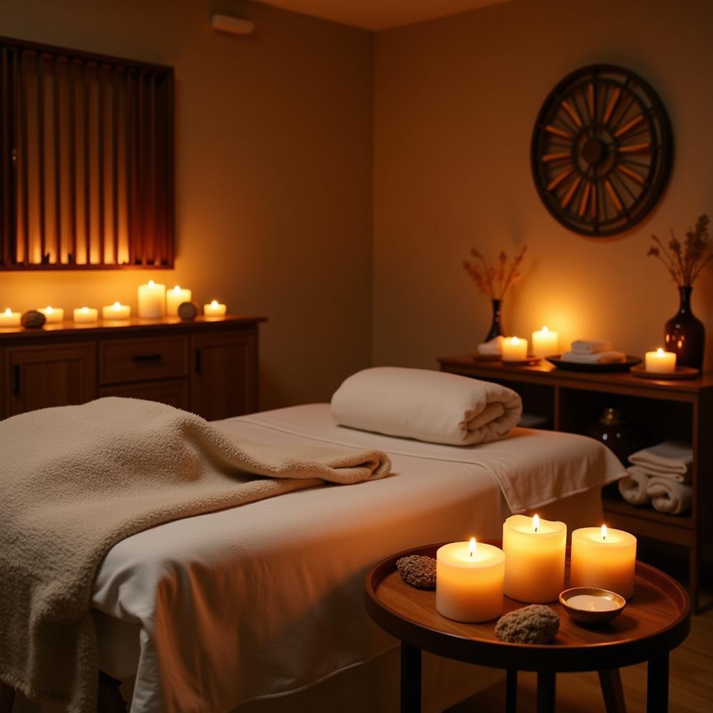 Relaxing Spa Treatment Room