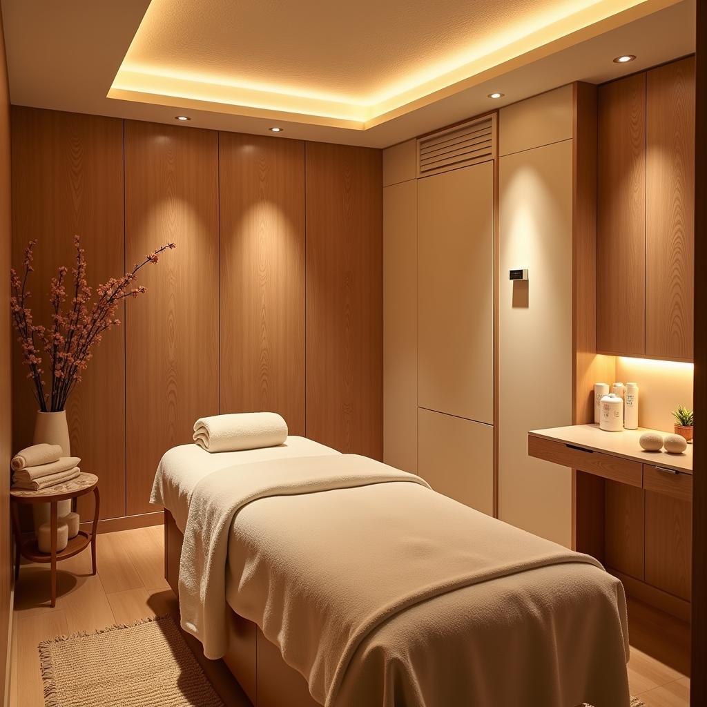 Tranquil Spa Treatment Room with Serene Atmosphere