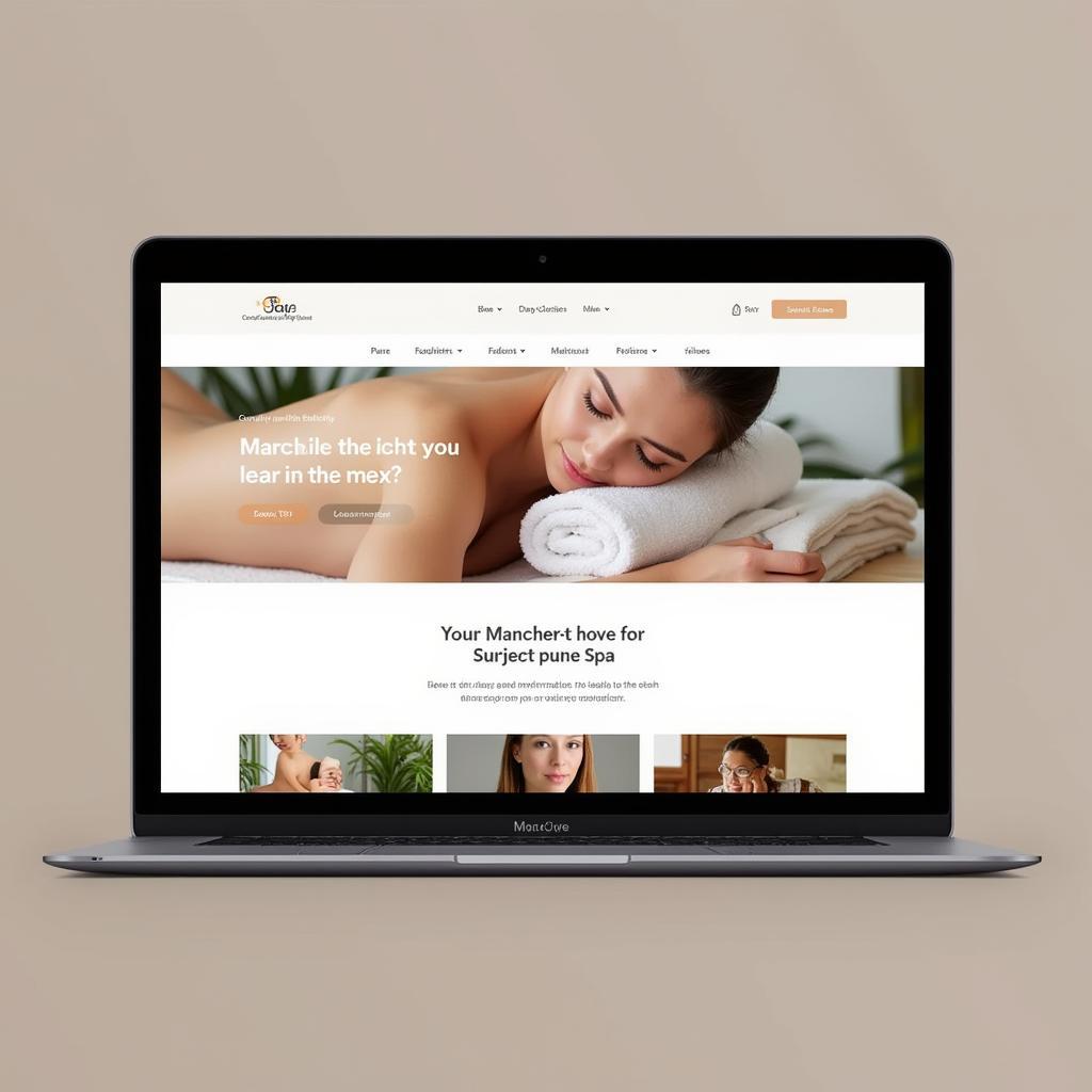 Modern and User-Friendly Spa Website Design