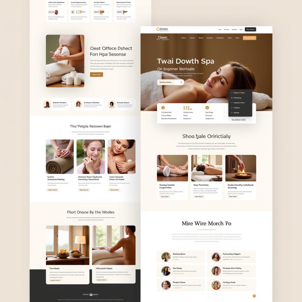 Spa Website Design with Online Booking Functionality