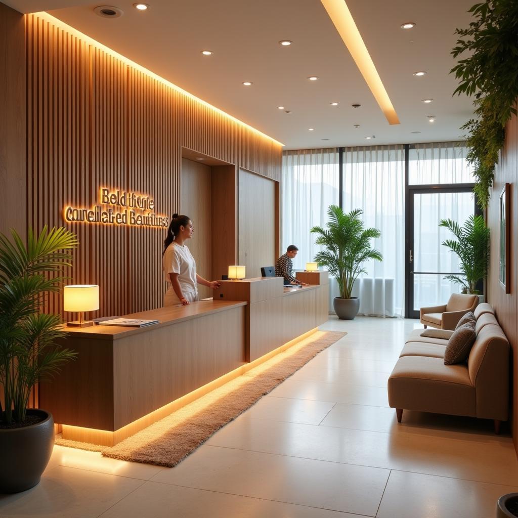 Relaxing Reception Area at Star City Mall Body Spa