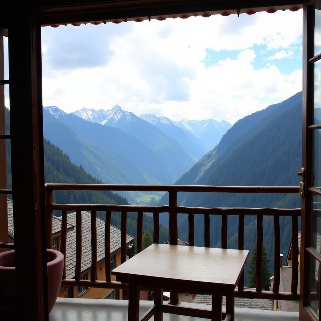 Summit Ttakshang Hotel View from Balcony