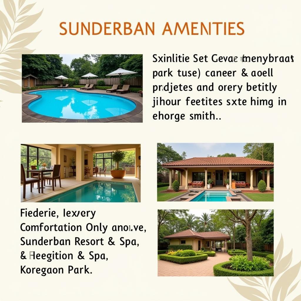 Luxurious Amenities at Sunderban Resort Spa Pune