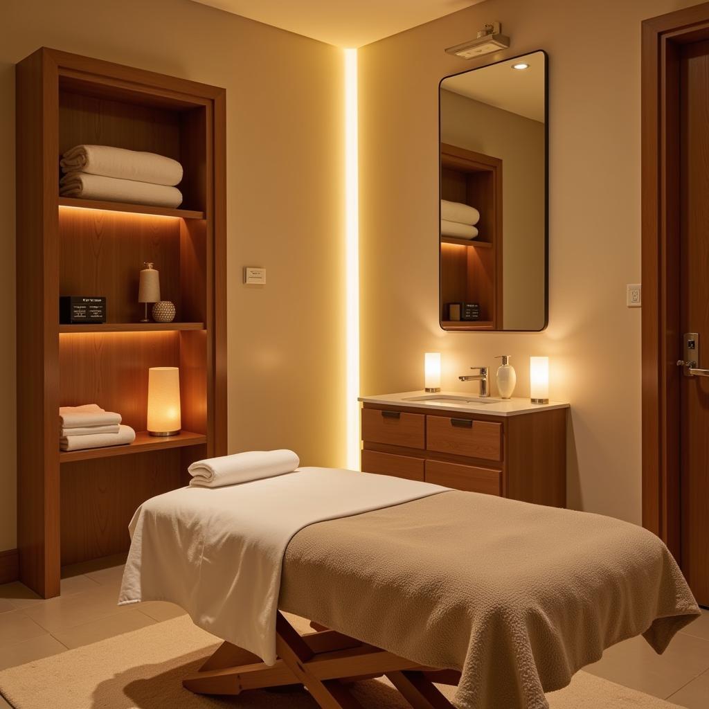 Luxurious Treatment Room at Taj Lands End Spa