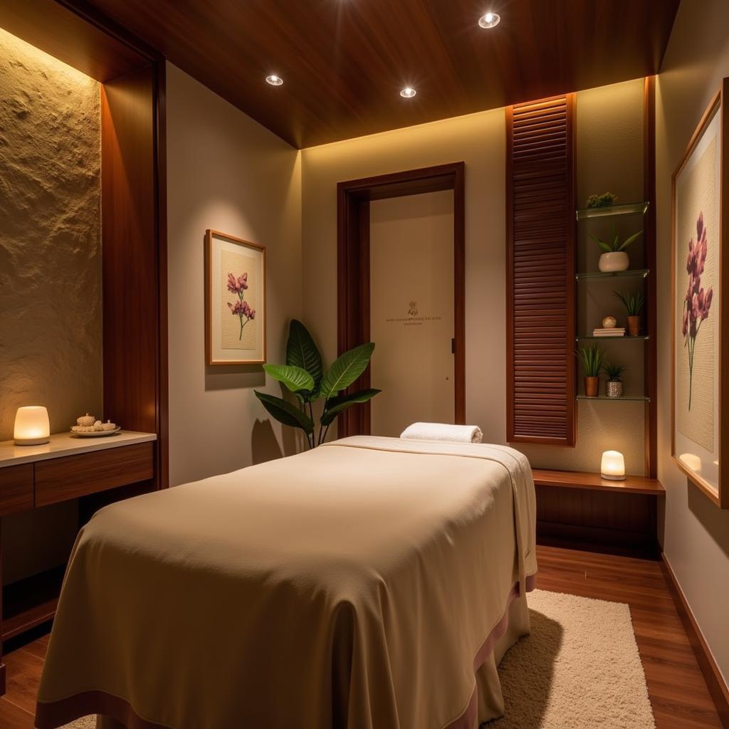 Luxurious Taj Spa Treatment Room with calming decor and soft lighting