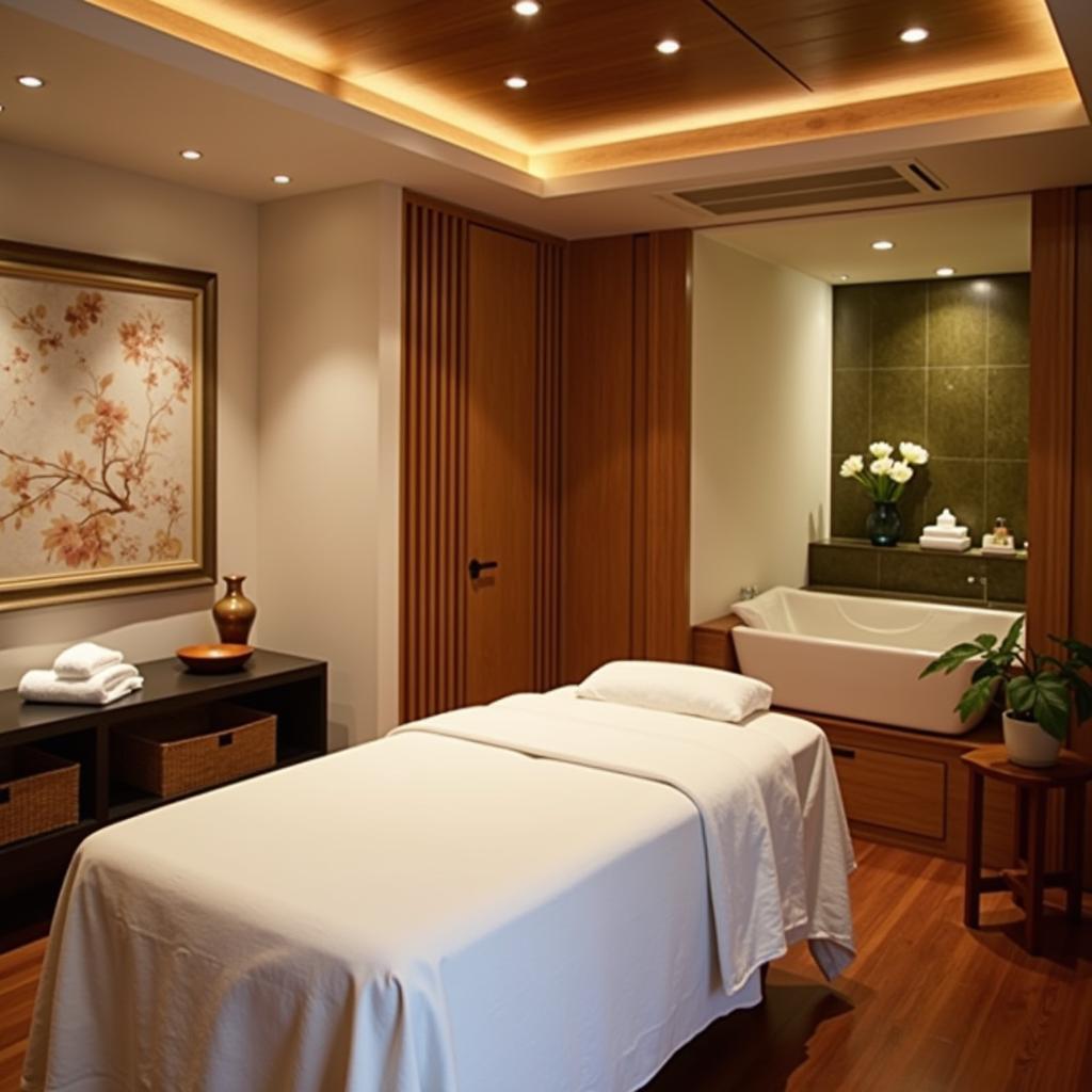 Tranquil Thai Spa Treatment Room at Mani Square