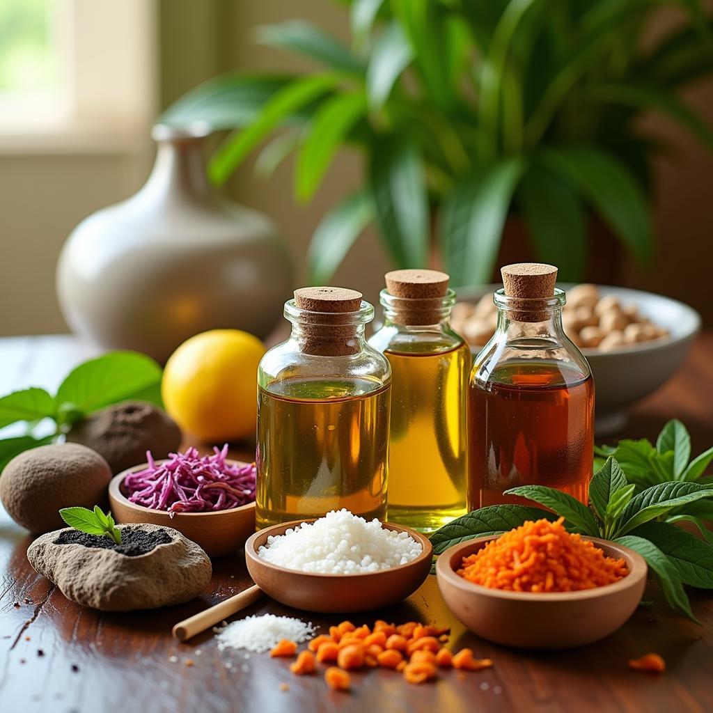 Aromatic Oils and Herbs for Thai Spa Treatments