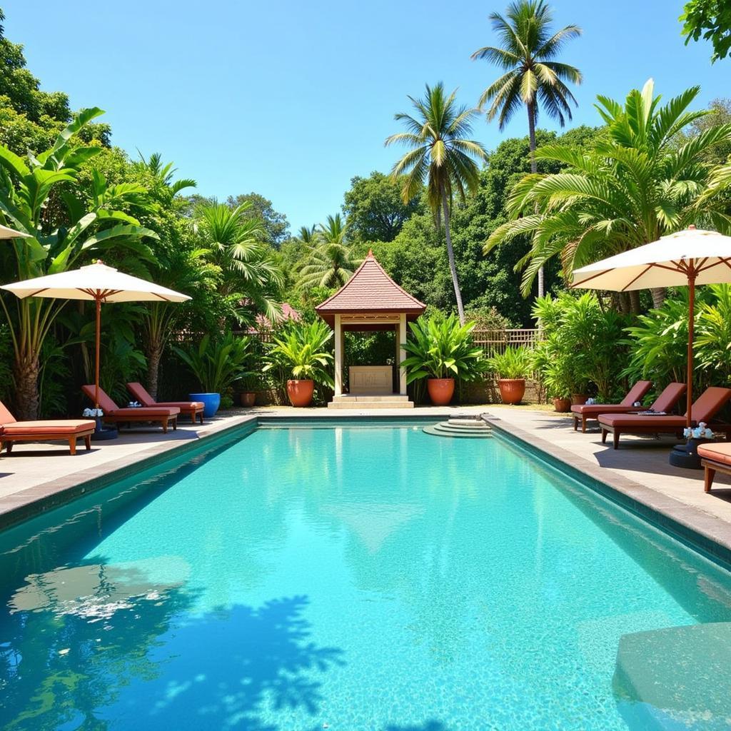 Serene Pool Area at The Rani Hotel and Spa Bali