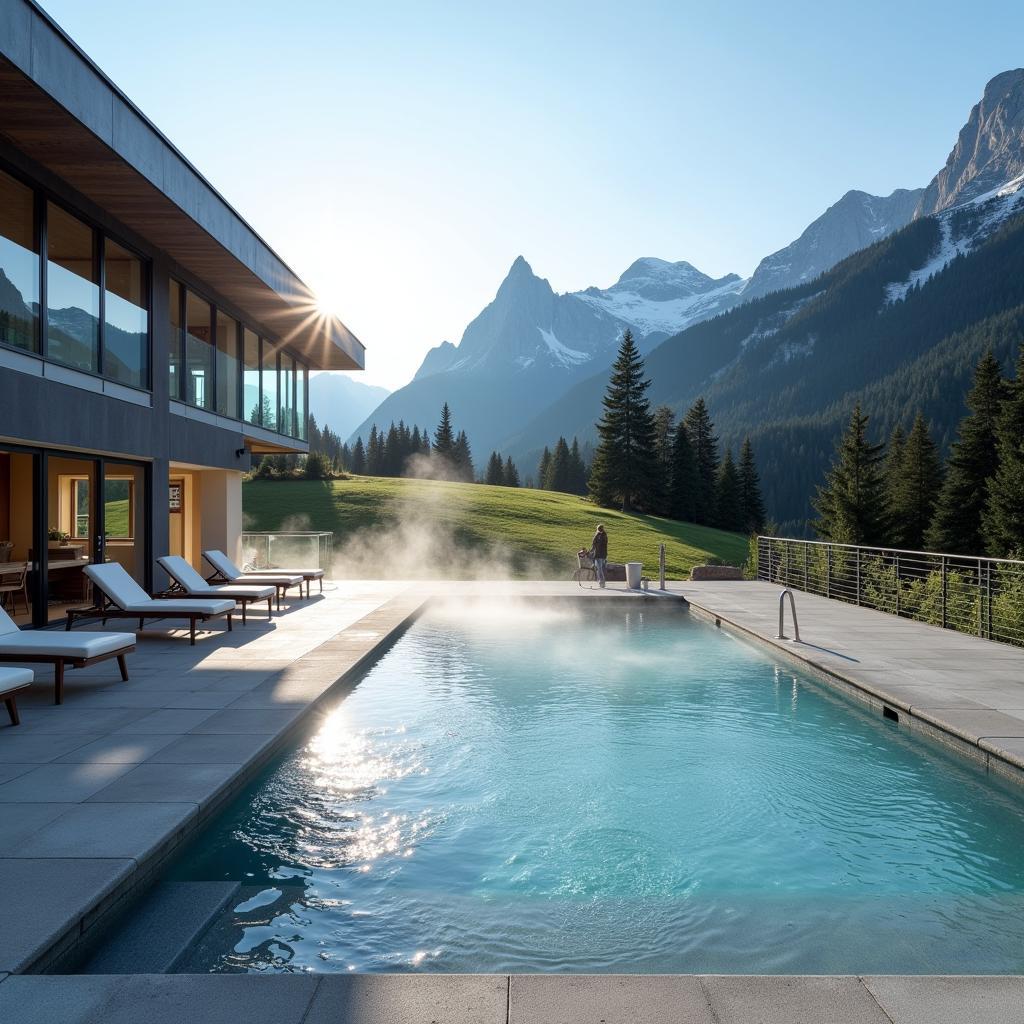 Luxury Hotel Spa Exterior in Trentino