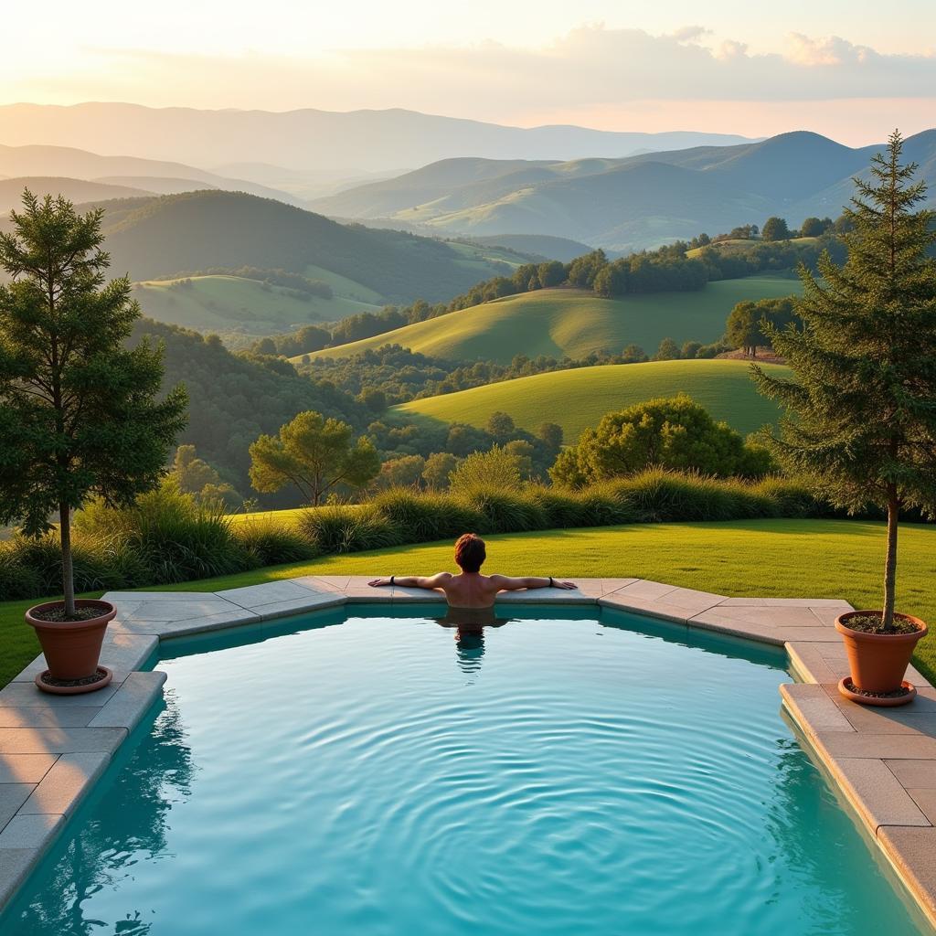 Relaxing at an Umbria Spa Resort