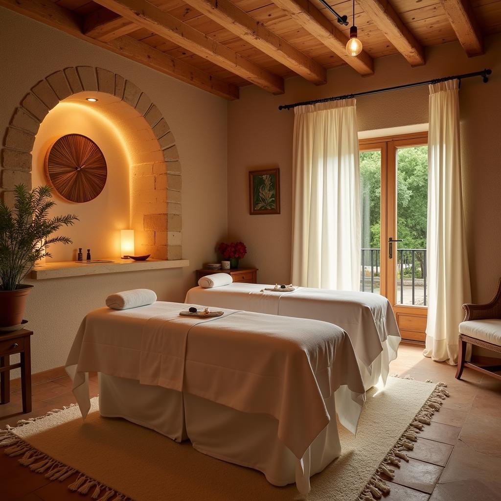 Relaxing Spa Treatment Room in Umbria