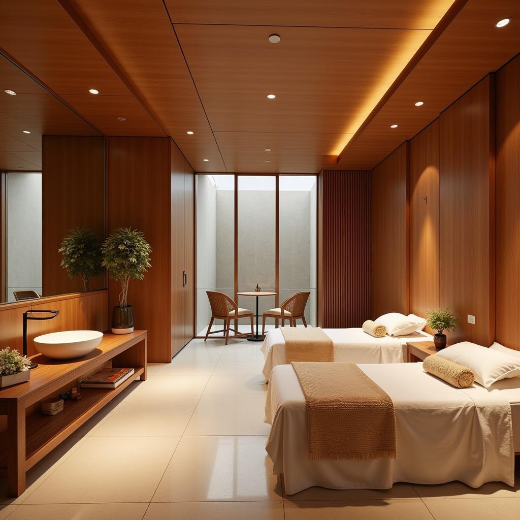 Luxurious interior of a Korean spa in Uttam Nagar