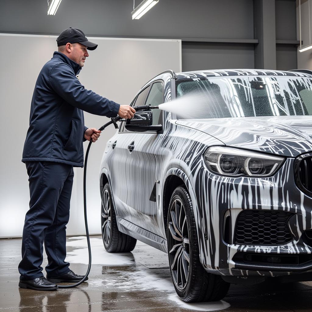 V8 Car Spa Exterior Wash Process