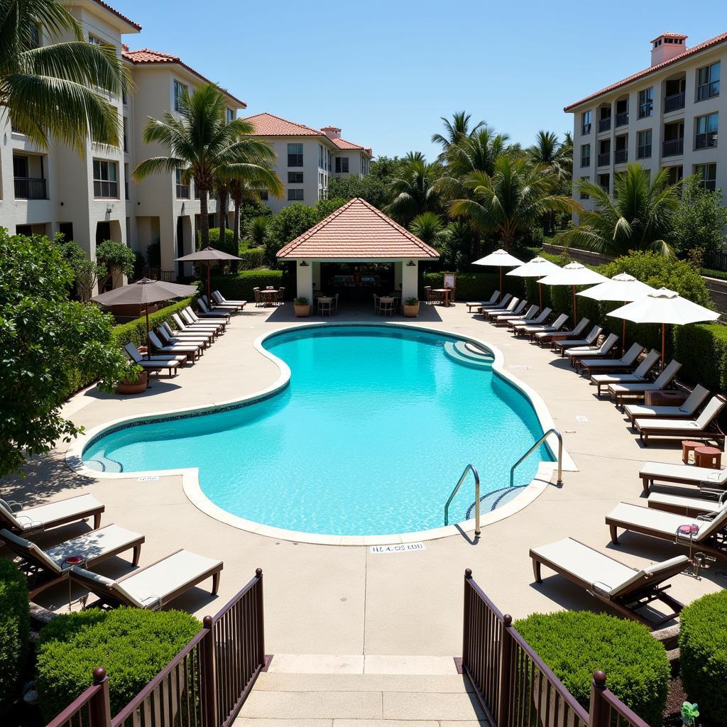 Relaxing Pool Area at Watermark Hotel & Spa Gold Coast