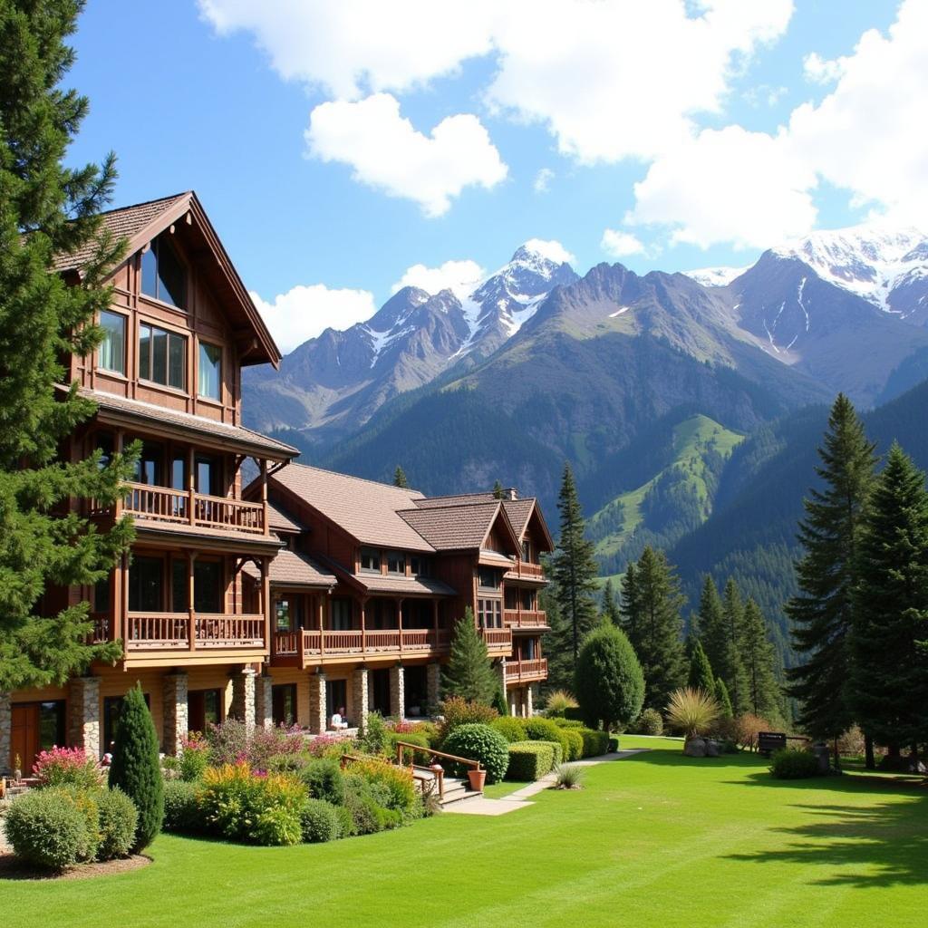 Majestic Exterior View of Whistling Pines Resort, Manali