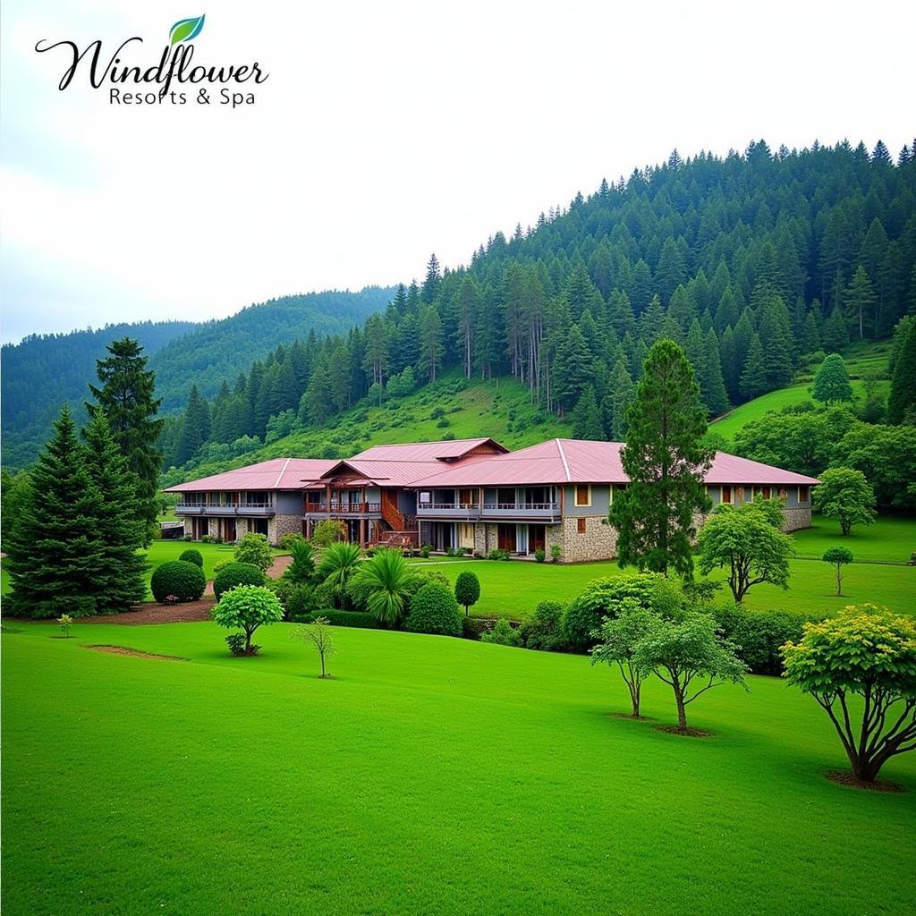 Windflower Resorts & Spa Vythiri exterior amidst lush greenery