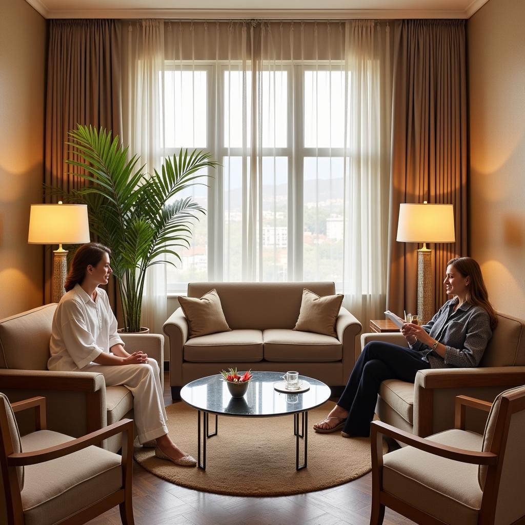 Serene Relaxation Lounge at Wynn Salon and Spa