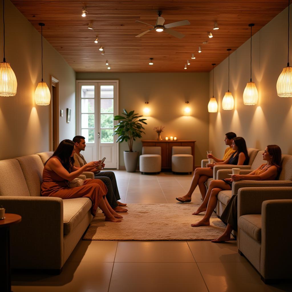 Relaxation Lounge at 740 Sunlight Spa Huntington