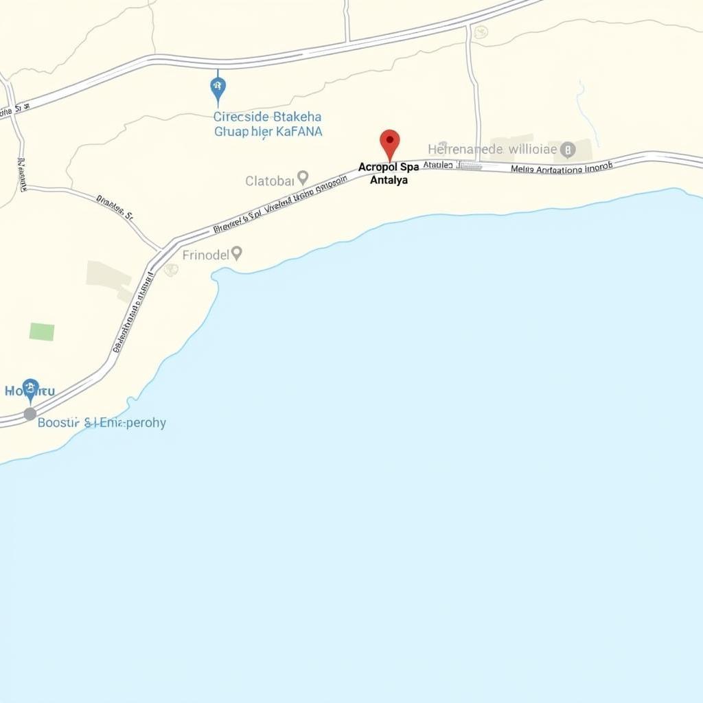 Acropol Spa Antalya Location Map