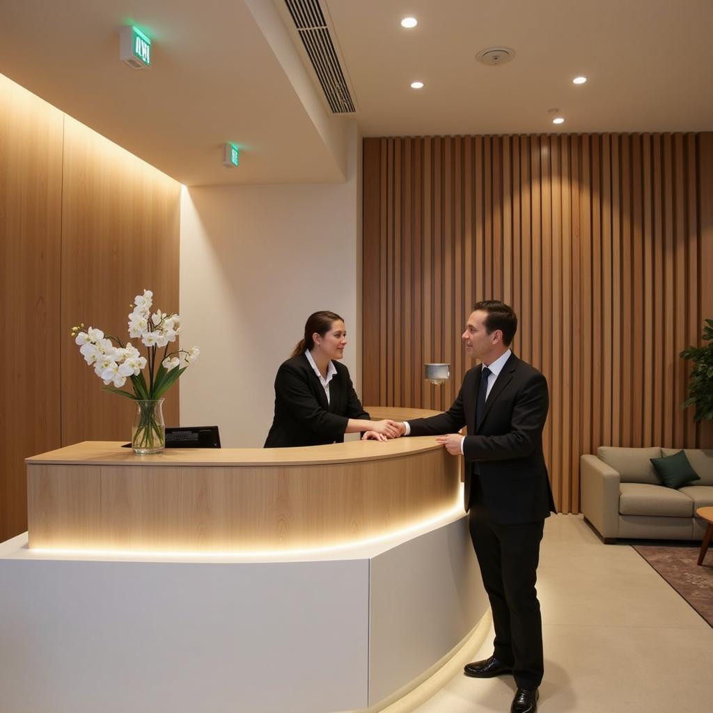 Serene Reception Area at Add Plus Hotel & Spa