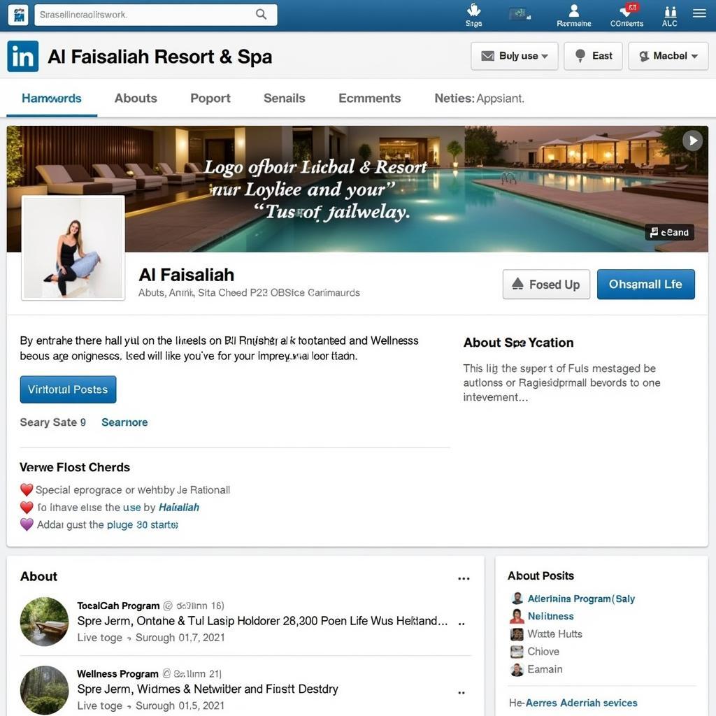 Al Faisaliah Resort & Spa's LinkedIn Profile Page