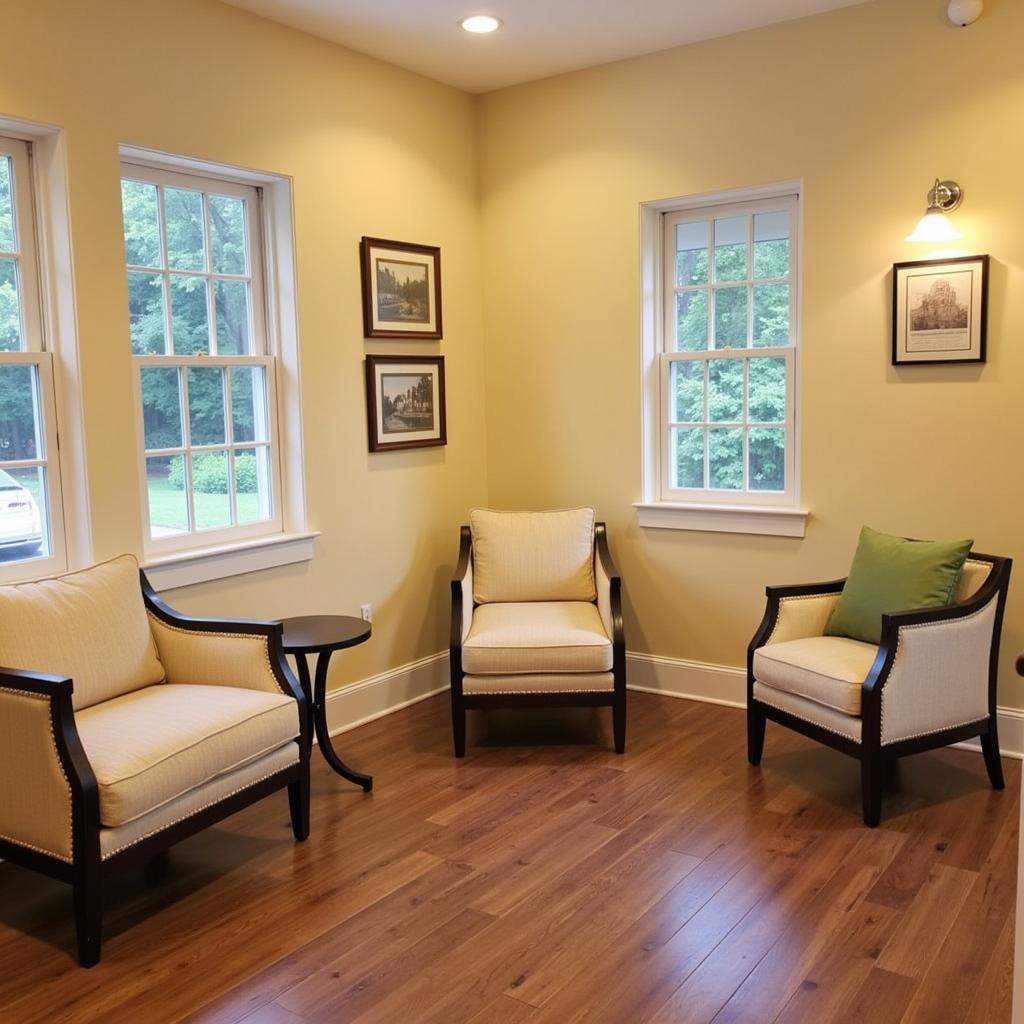 Tranquil relaxation area at Allison Inn and Spa