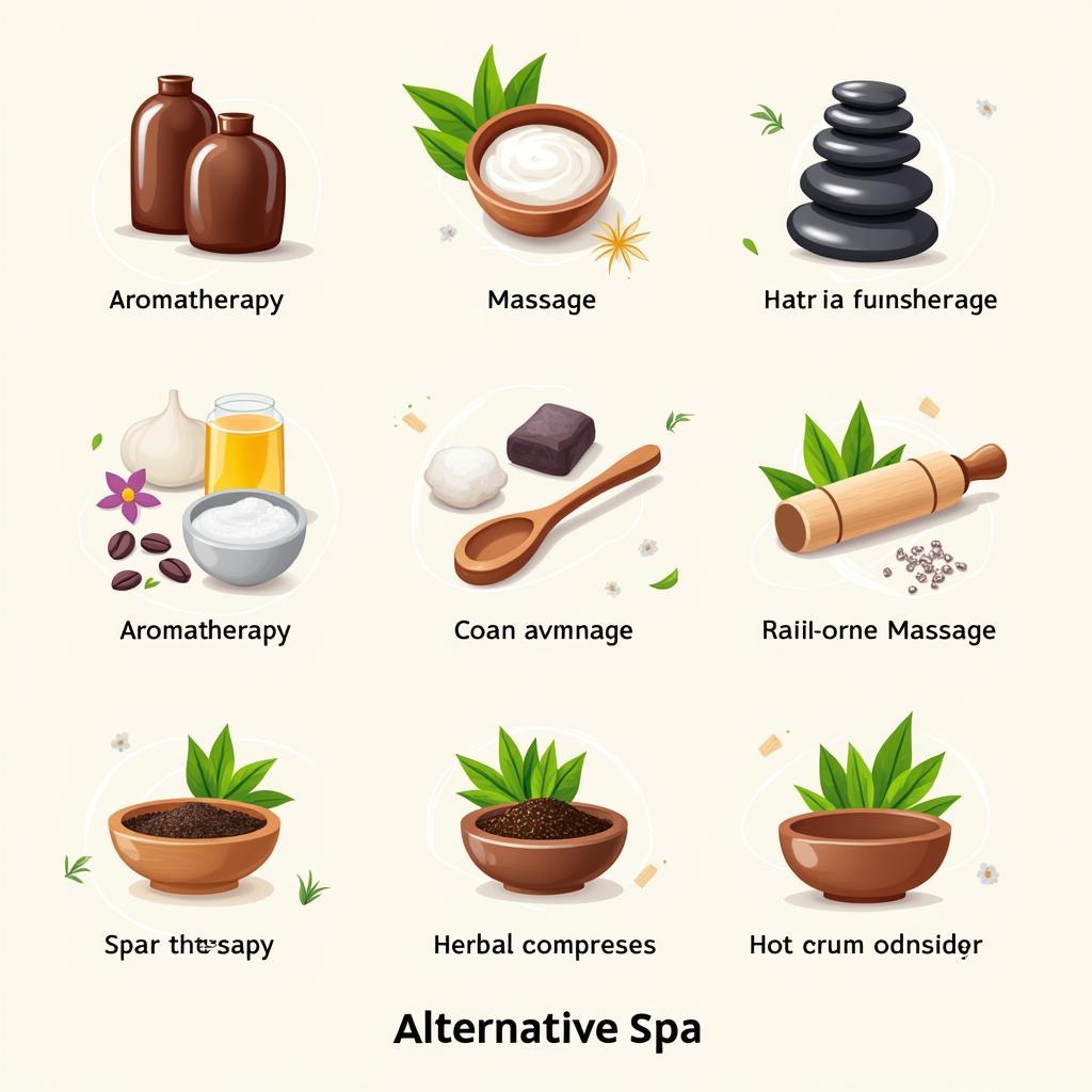 Various alternative spa therapies