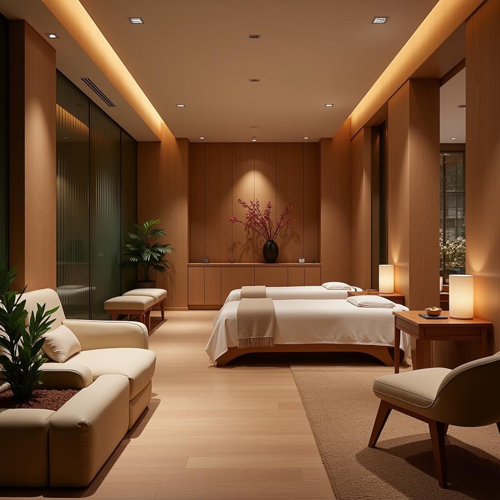 Relaxation room at Amantra Spa