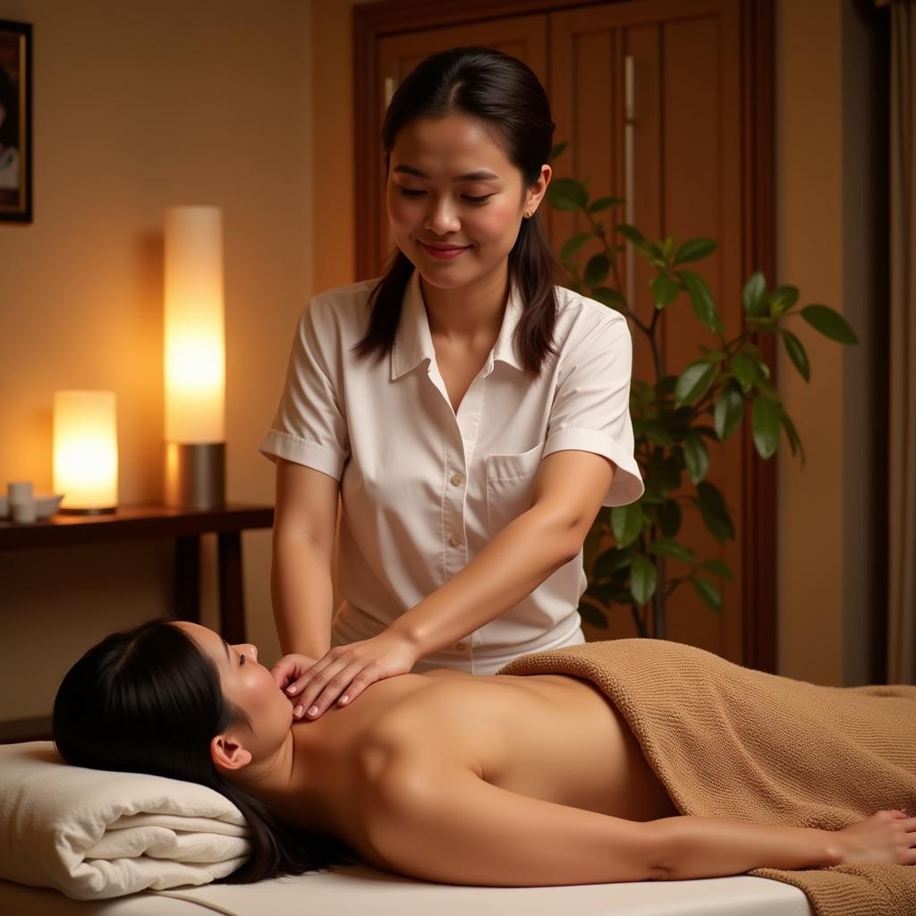 An Thai Massage Session