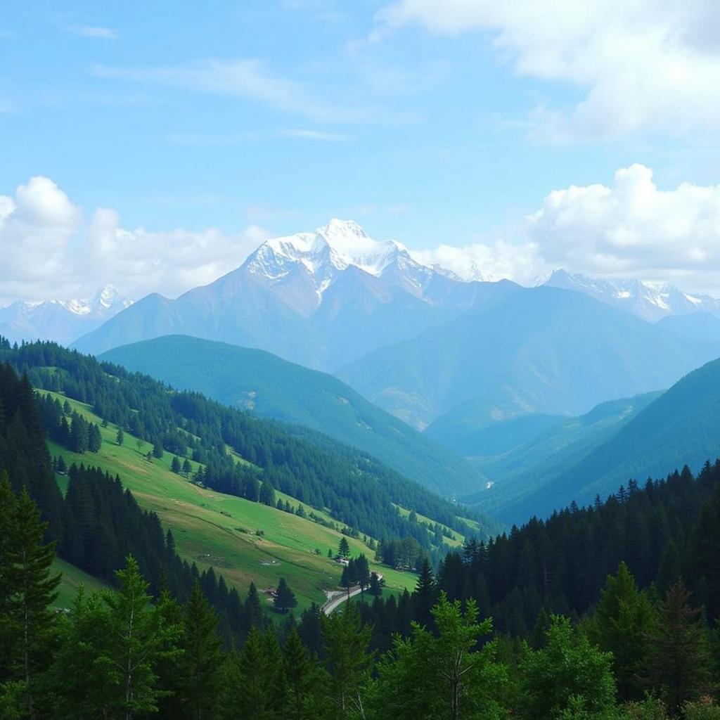 Scenic View from Ananda Spa