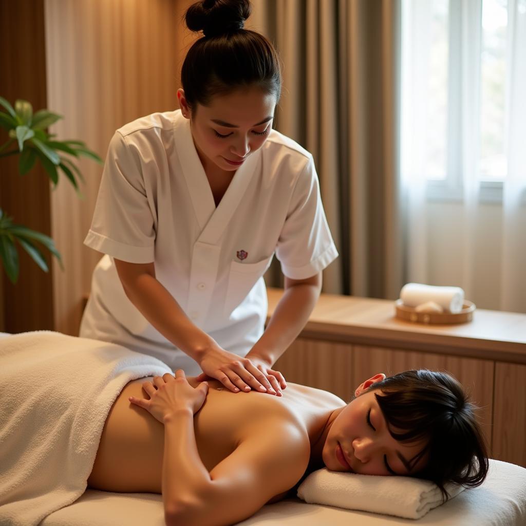 Expert Therapist Performing Korean Massage at Ananya Spa