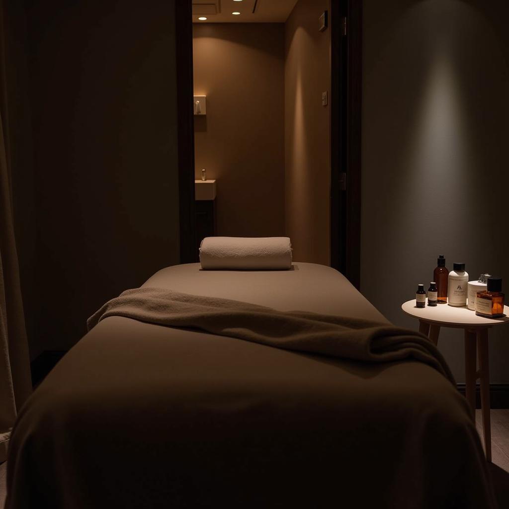 Luxurious treatment room at Anara Med Spa