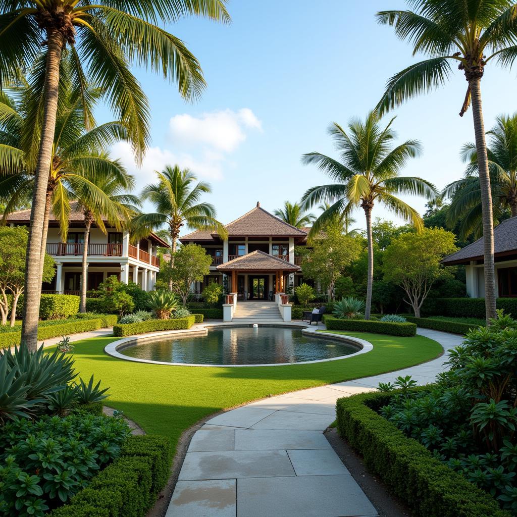 Exterior view of Angsana Oasis Spa and Resort Bangalore showcasing its lush greenery