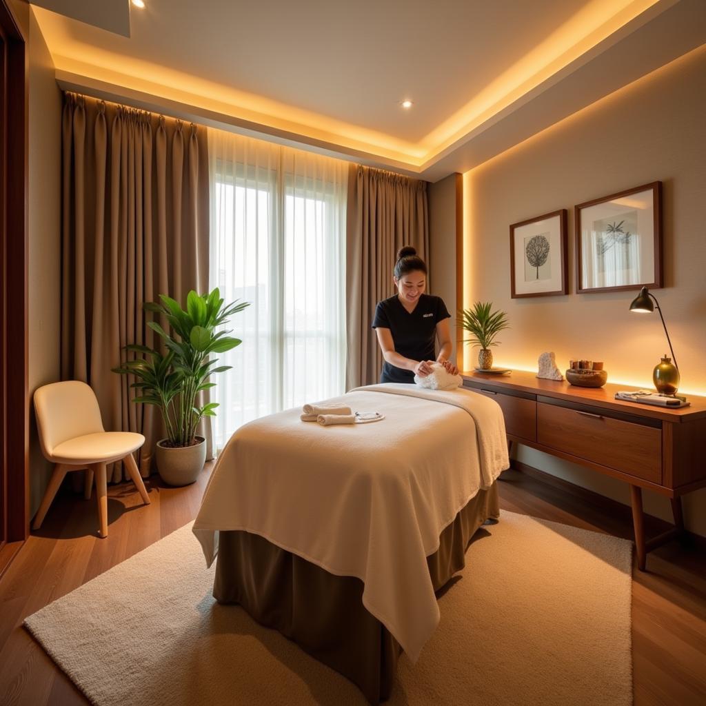 Serene Treatment Room at Angsana Spa Hong Kong