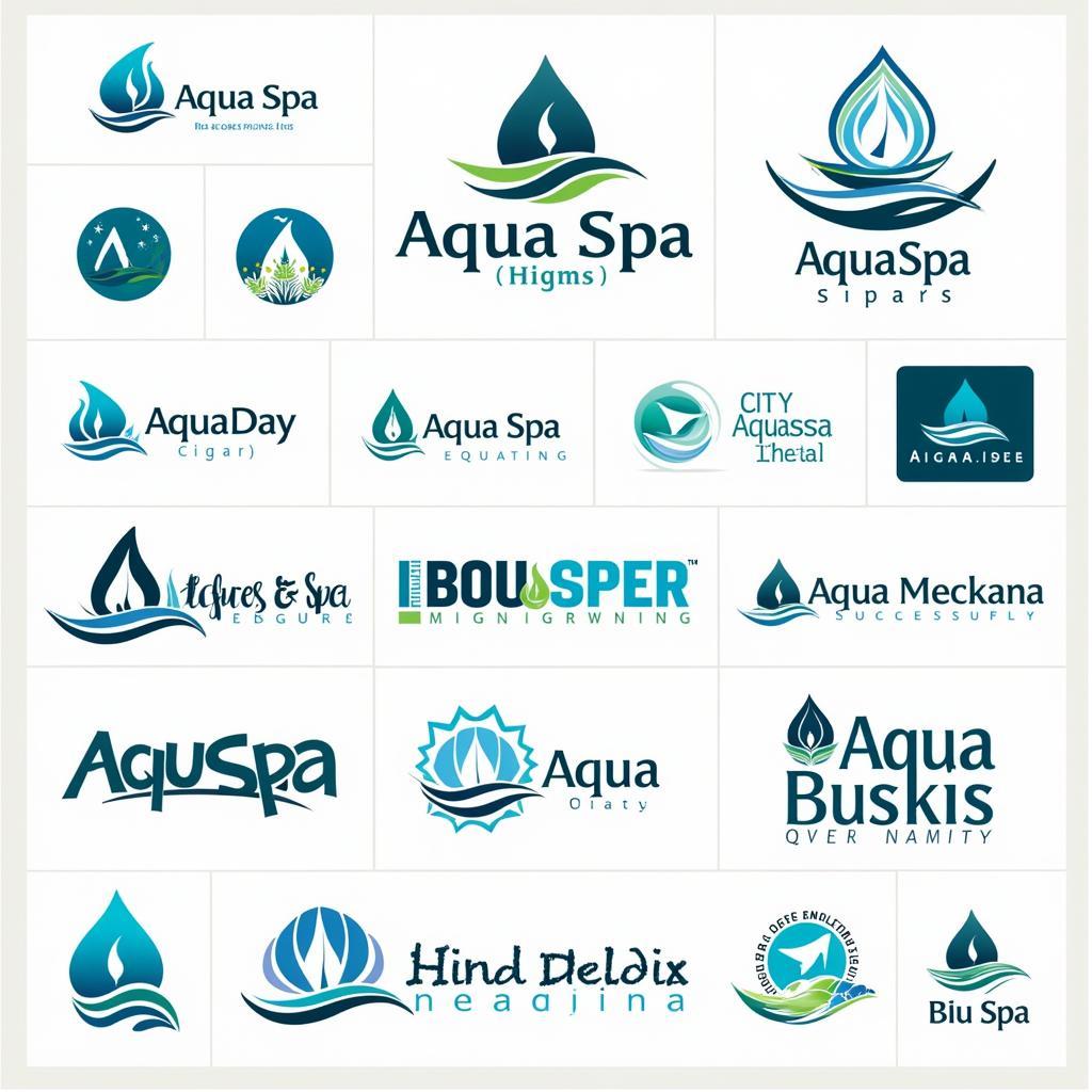 Aqua Spa Logo Design Examples