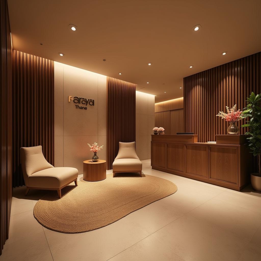 Tranquil Reception Area at Araya Spa Thane