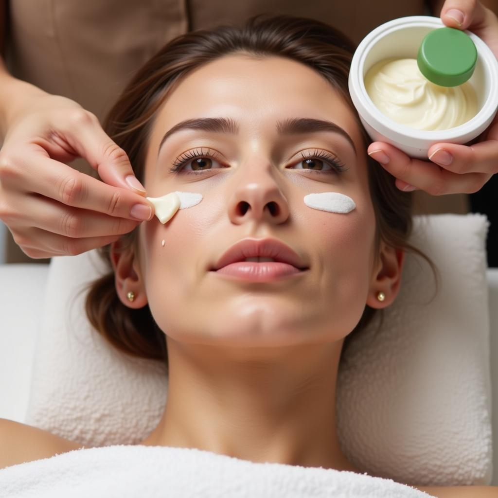 Facial treatment at Arcadia Spa Coimbatore