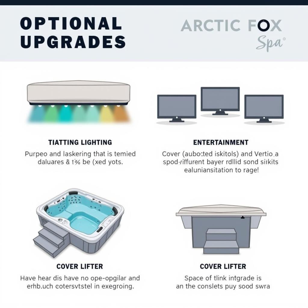 Optional Upgrades for the Arctic Fox Spa