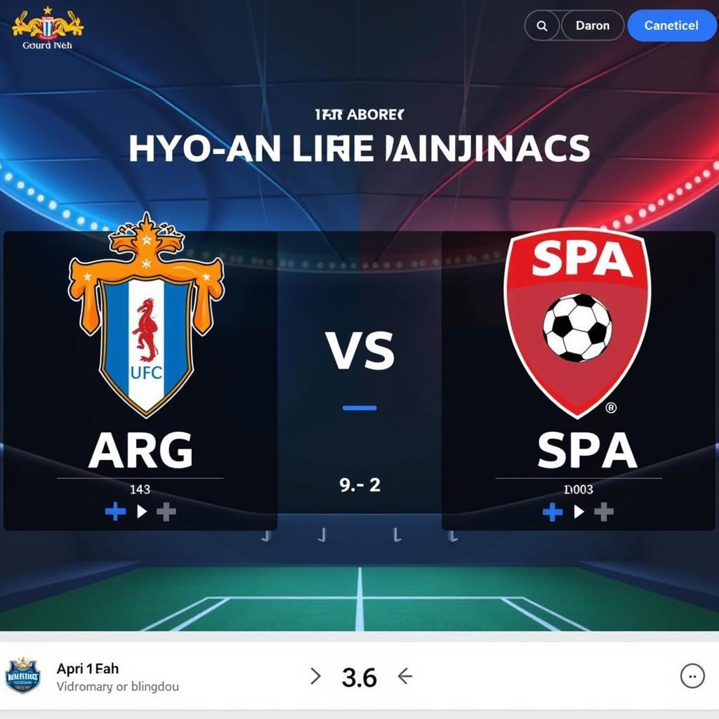 ARG vs SPA Live Score Websites