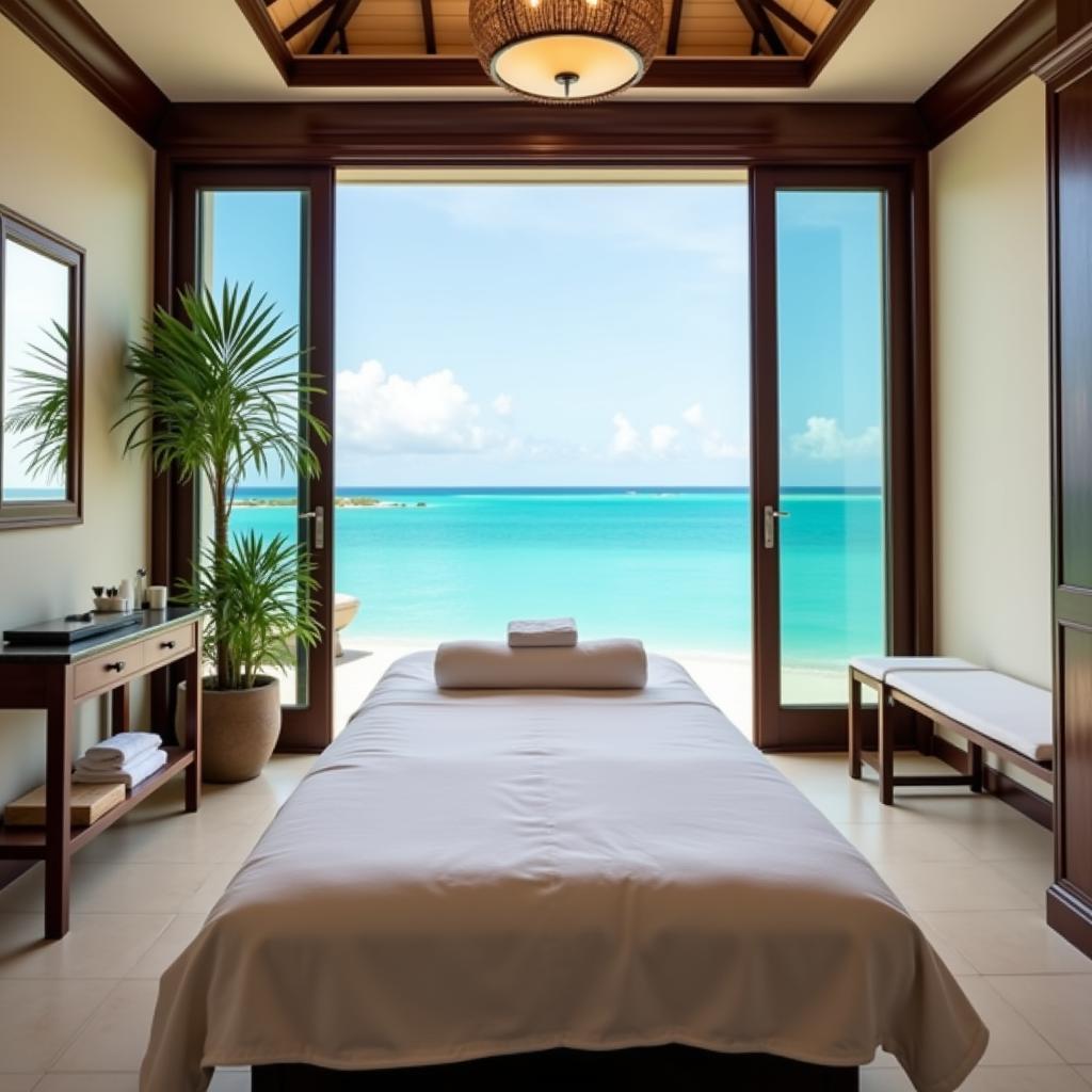 Ocean View Treatment Room at Aruba Spa Bloomberg