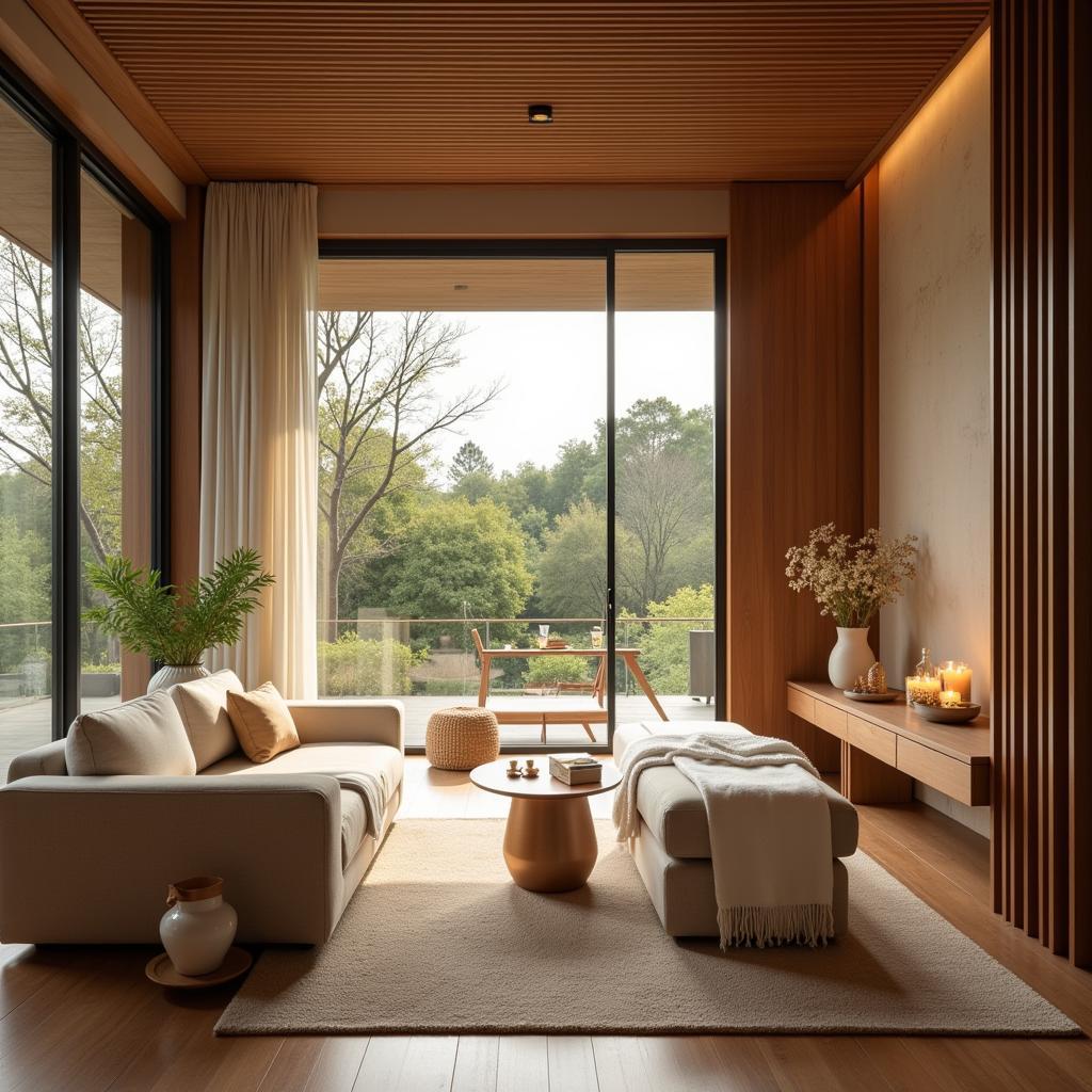 Tranquil Relaxation Area in an Assam Spa