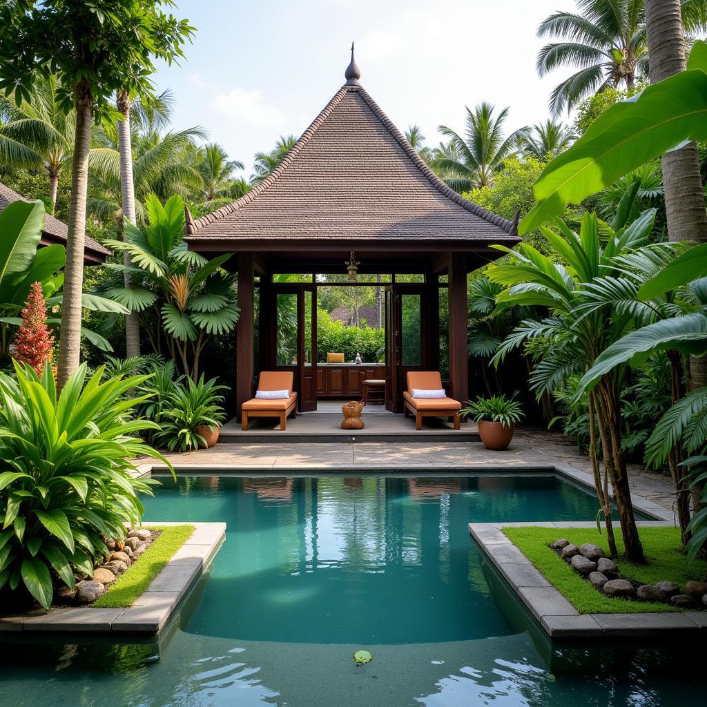 Serene Setting at Aura Spa Bali